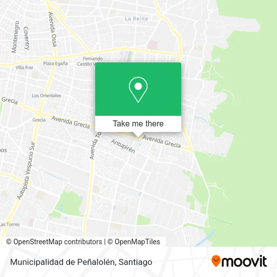 Municipalidad de Peñalolén map