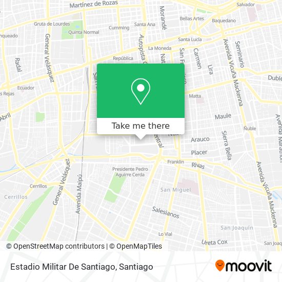 Estadio Militar De Santiago map