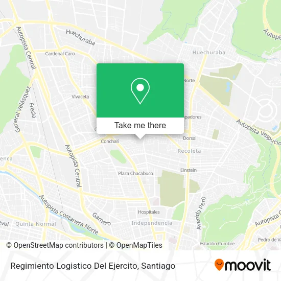 Regimiento Logistico Del Ejercito map
