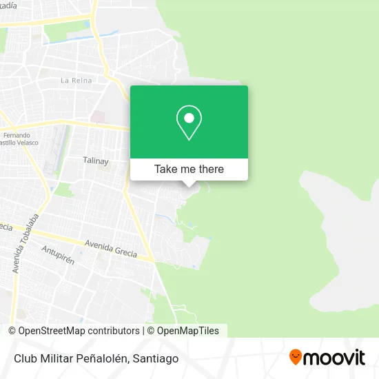 Club Militar Peñalolén map