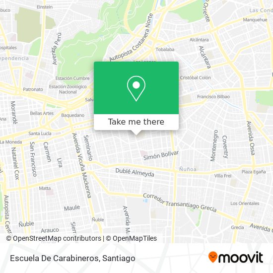 Escuela De Carabineros map