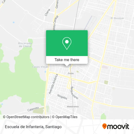 Escuela de Infantería map