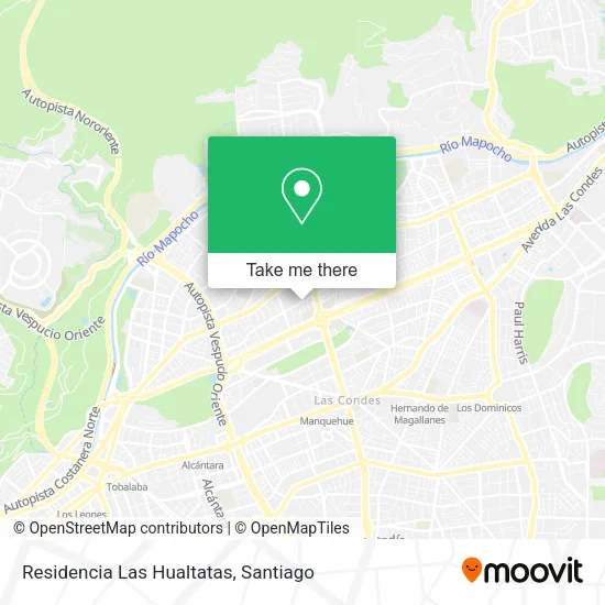 Residencia Las Hualtatas map