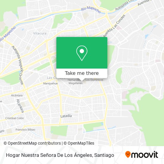 Mapa de Hogar Nuestra Señora De Los Ángeles