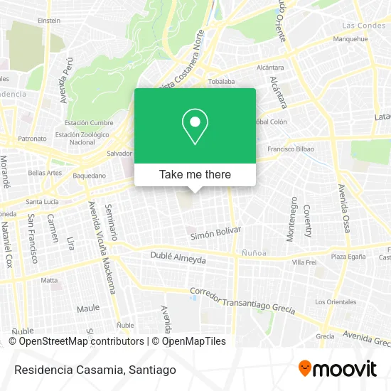 Residencia Casamia map
