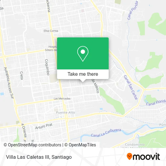 Mapa de Villa Las Caletas III