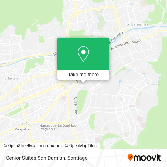 Mapa de Senior Suites San Damián