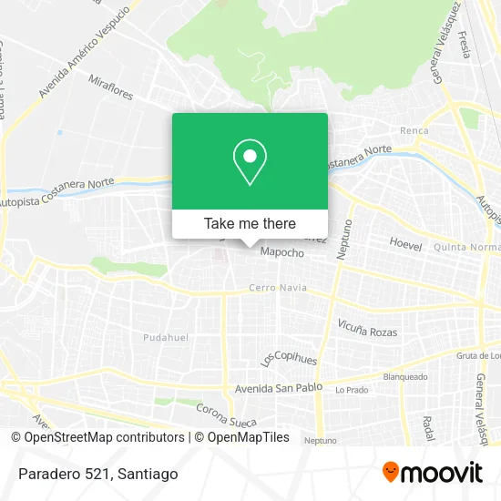 Paradero 521 map