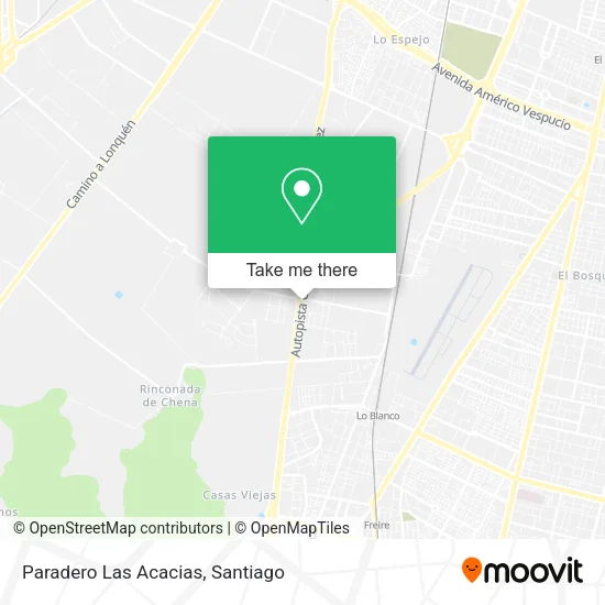 Paradero Las Acacias map