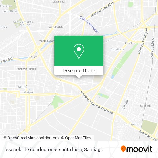 Mapa de escuela de conductores santa lucia