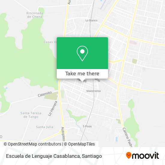 Escuela de Lenguaje  Casablanca map