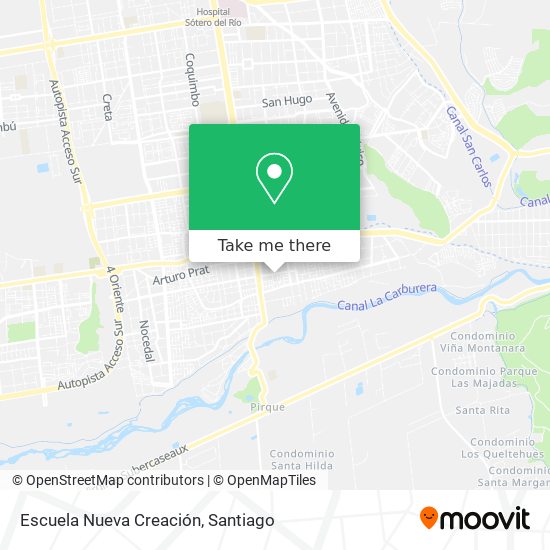 Escuela Nueva Creación map