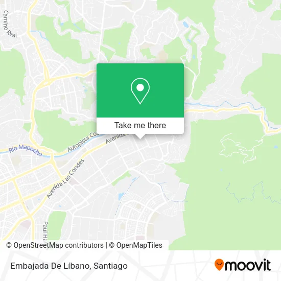 Embajada De Líbano map