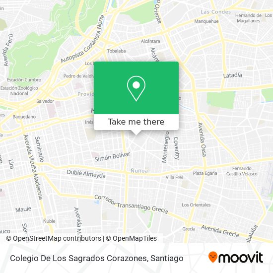 Colegio De Los Sagrados Corazones map