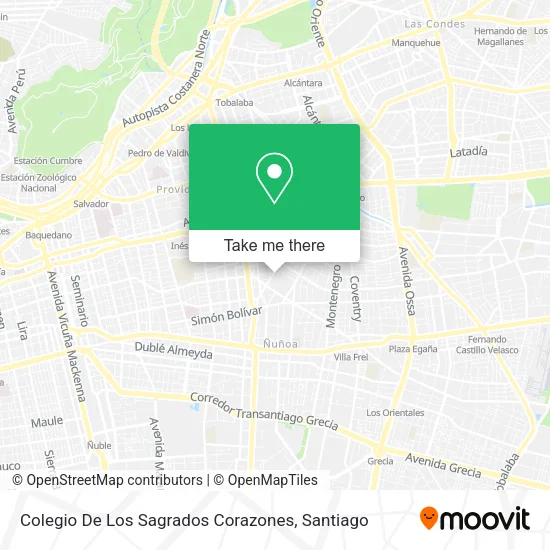 Colegio De Los Sagrados Corazones map