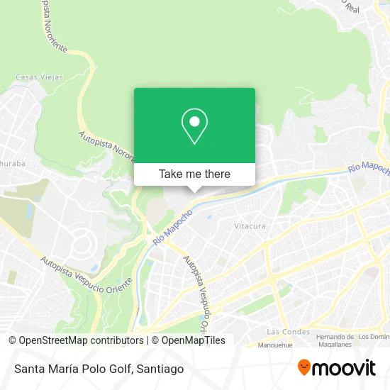Santa María Polo Golf map