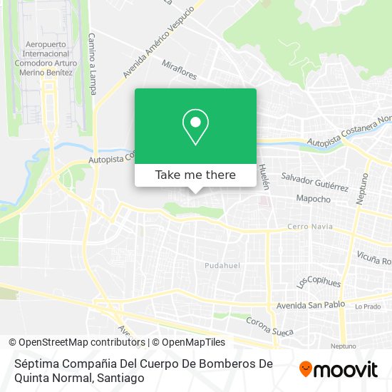 Séptima Compañia Del Cuerpo De Bomberos De Quinta Normal map
