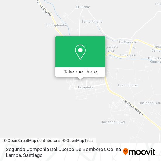 Segunda Compañia Del Cuerpo De Bomberos Colina Lampa map