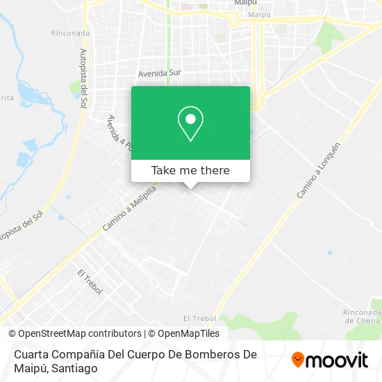 Cuarta Compañía Del Cuerpo De Bomberos De Maipú map
