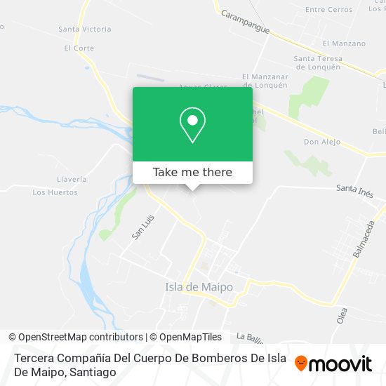 Tercera Compañía Del Cuerpo De Bomberos De Isla De Maipo map