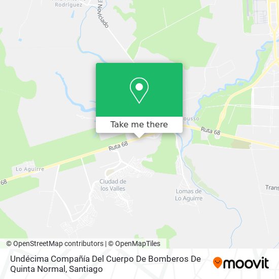 Undécima Compañía Del Cuerpo De Bomberos De Quinta Normal map