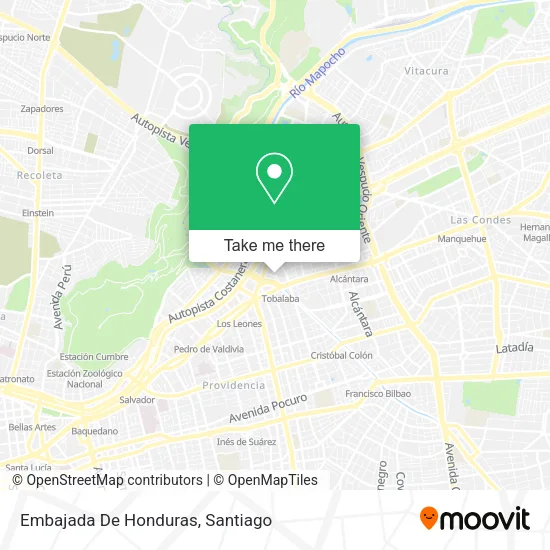 Embajada De Honduras map