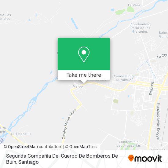 Mapa de Segunda Compañìa Del Cuerpo De Bomberos De Buin