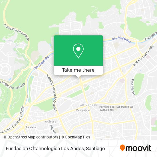 Fundación Oftalmológica Los Andes map