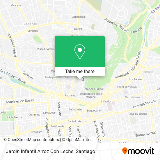 Jardin Infantil Arroz Con Leche map