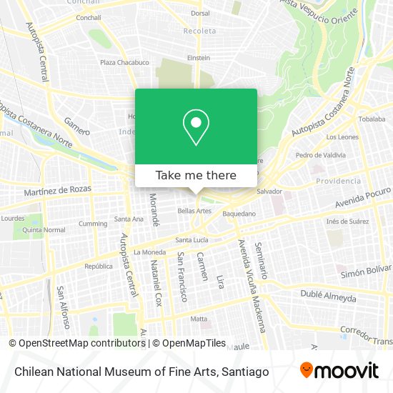 Chilean National Museum of Fine Arts map