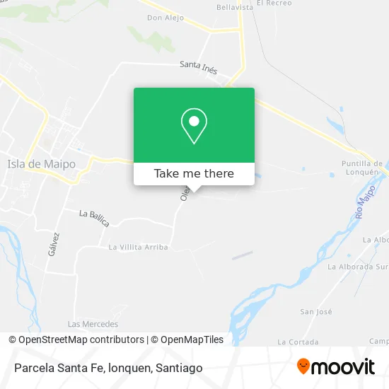 Mapa de Parcela Santa Fe, lonquen
