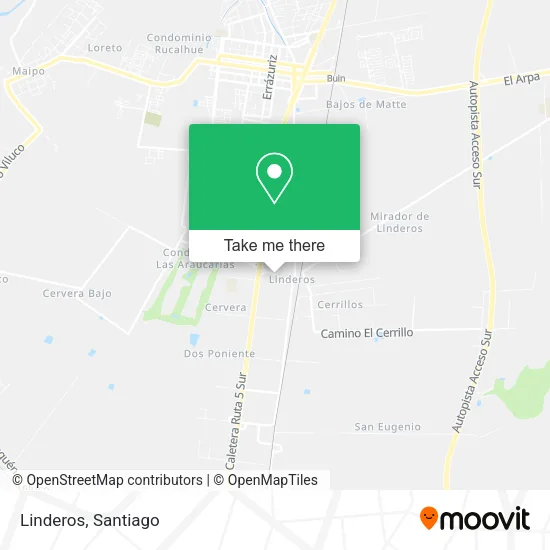 Linderos map