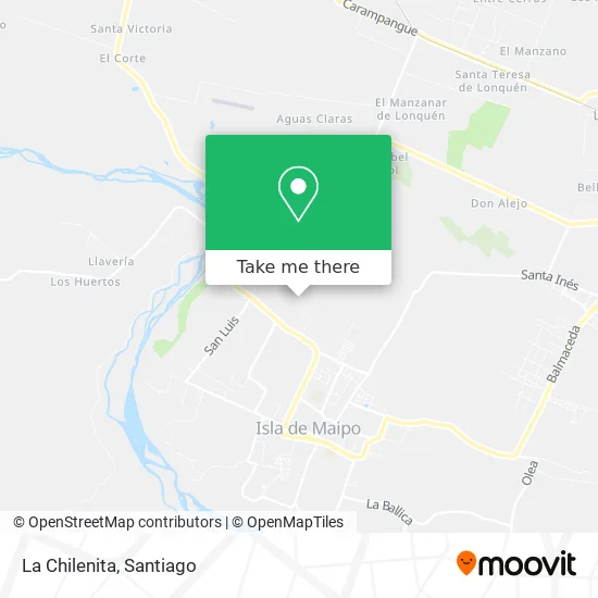 La Chilenita map