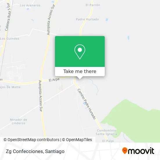 Mapa de Zg Confecciones