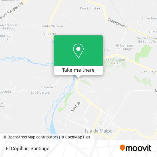 Mapa de El Copihue