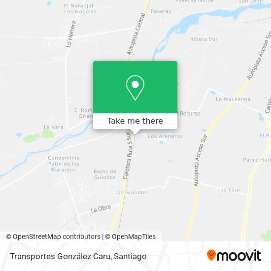 Transportes González Caru map