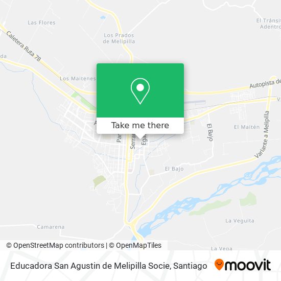 Educadora San Agustin de Melipilla Socie map