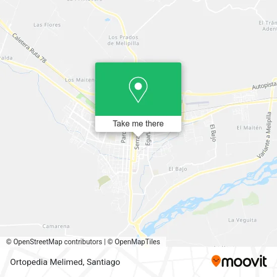 Ortopedia Melimed map