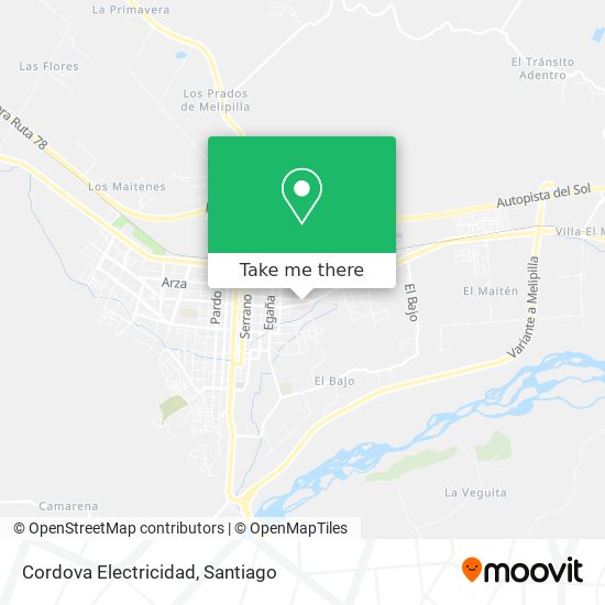 Mapa de Cordova Electricidad