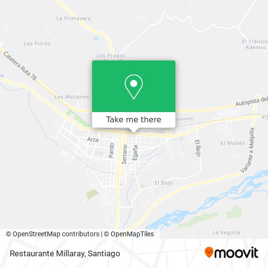 Mapa de Restaurante Millaray