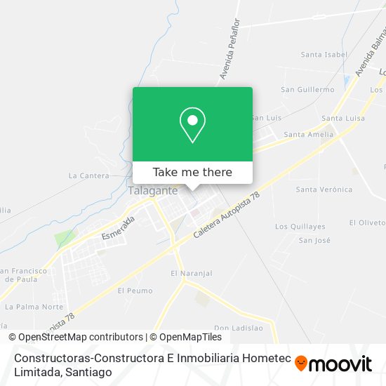 Constructoras-Constructora E Inmobiliaria Hometec Limitada map