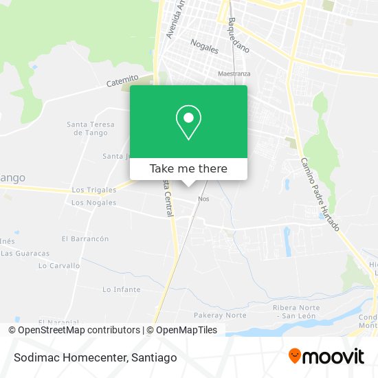 Sodimac Homecenter map