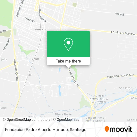Fundacion Padre Alberto Hurtado map