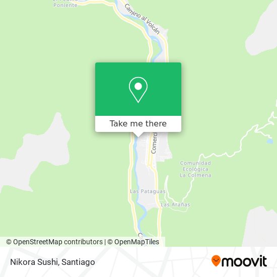 Mapa de Nikora Sushi