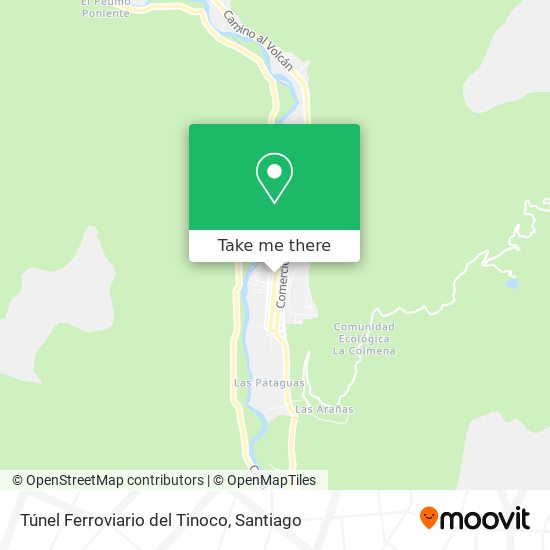 Mapa de Túnel Ferroviario del Tinoco