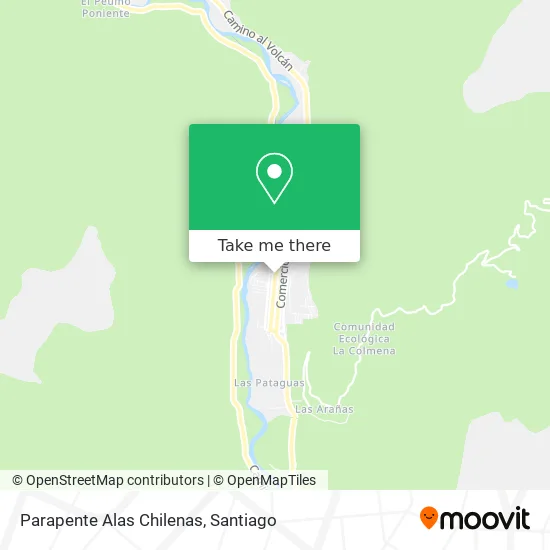 Parapente Alas Chilenas map