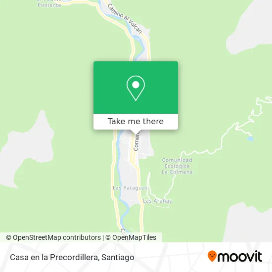 Casa en la Precordillera map