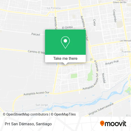 Prt San Dámaso map