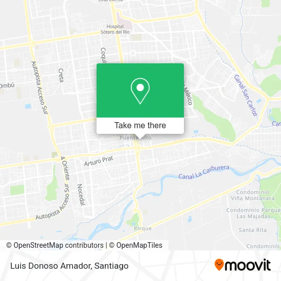 Luis Donoso Amador map