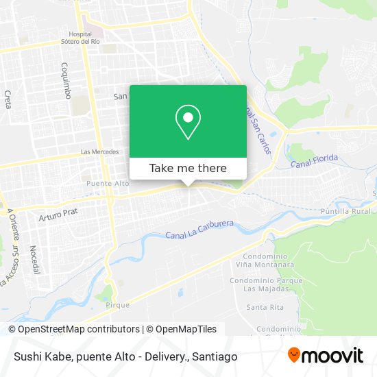 Sushi Kabe, puente Alto - Delivery. map